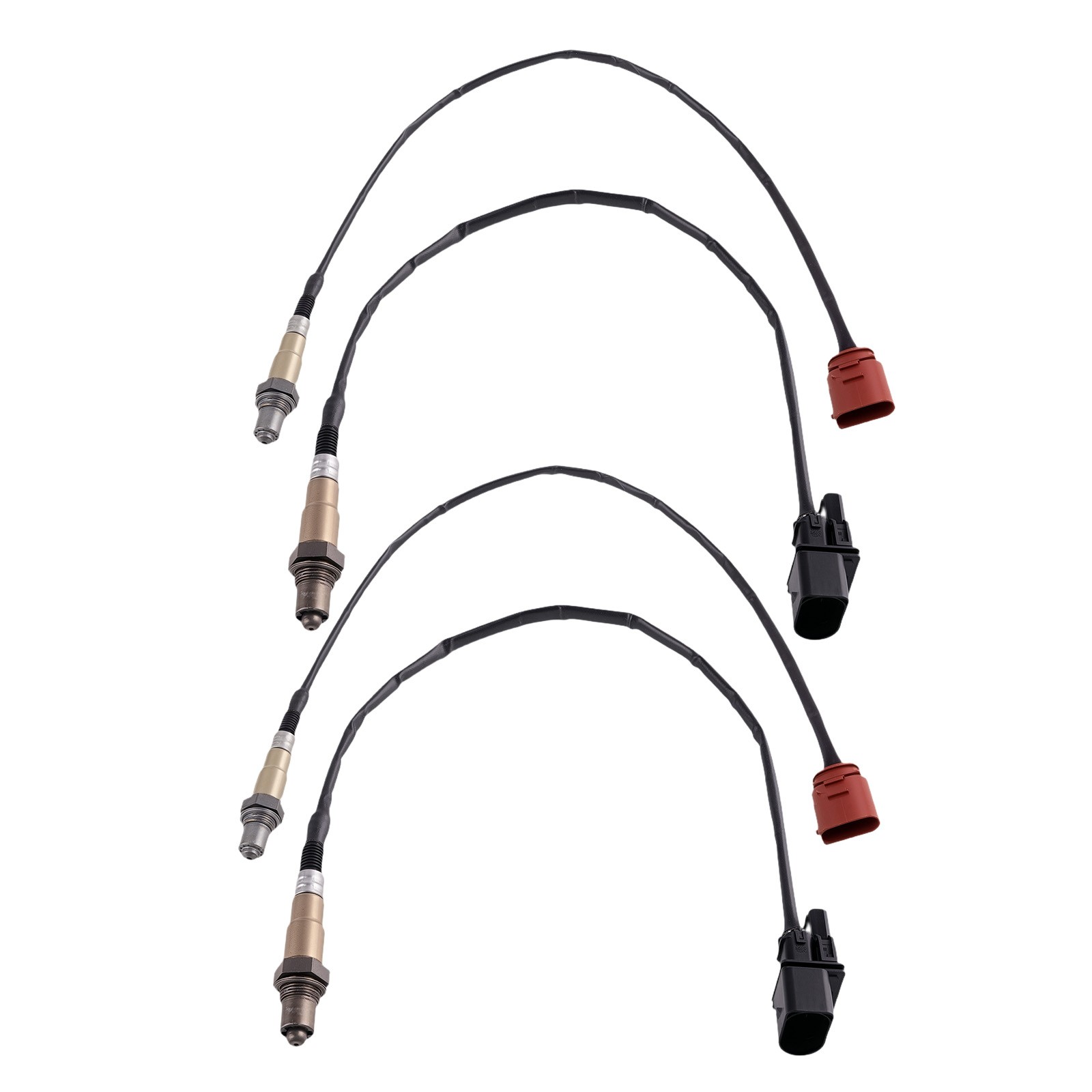 4pcs Oxygen O2 Sensor Upstream Downstream For Porsche Cayenne Base 3.2L 2004-06