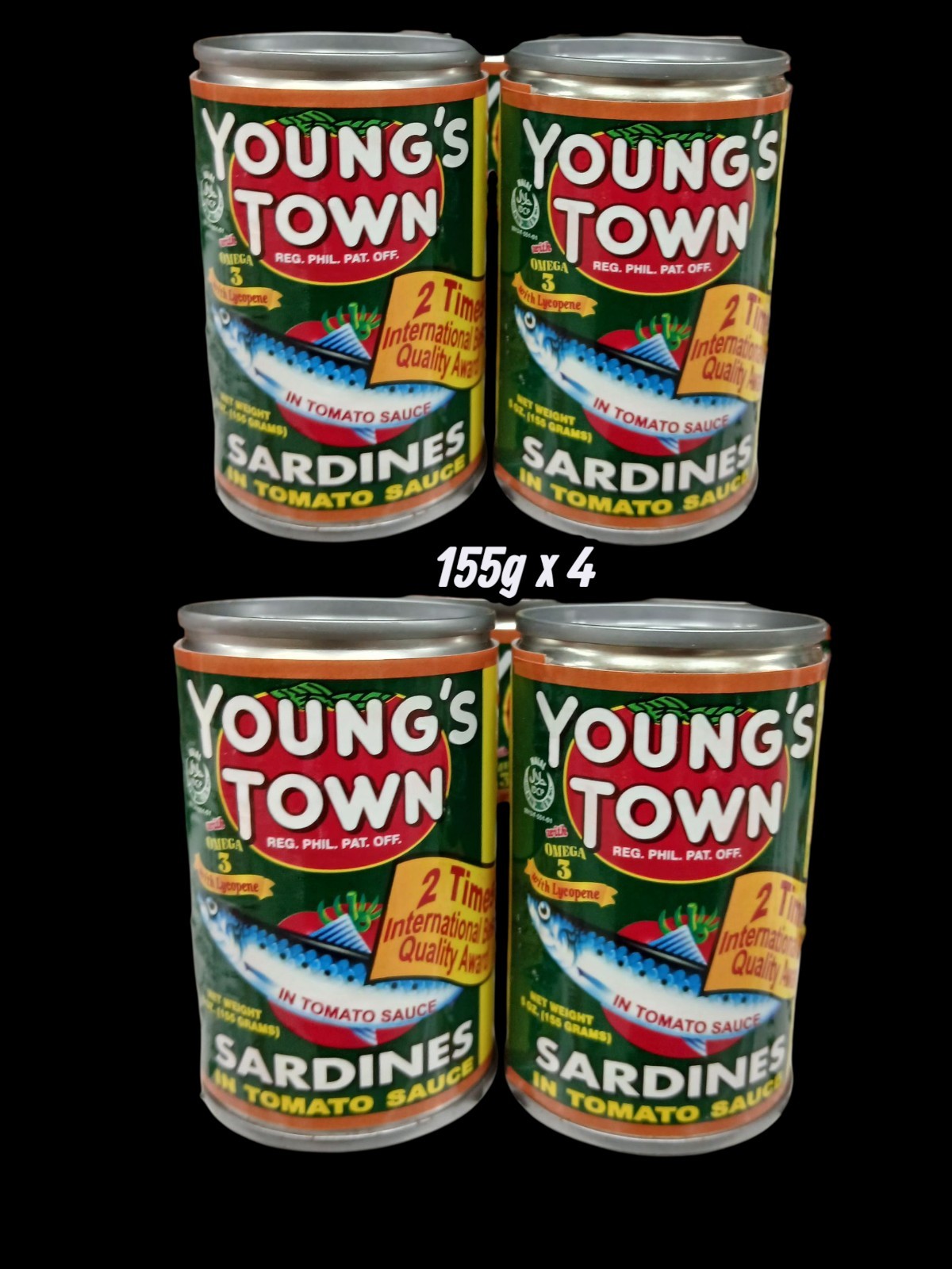 Youngs Town Sardines 155g X 4