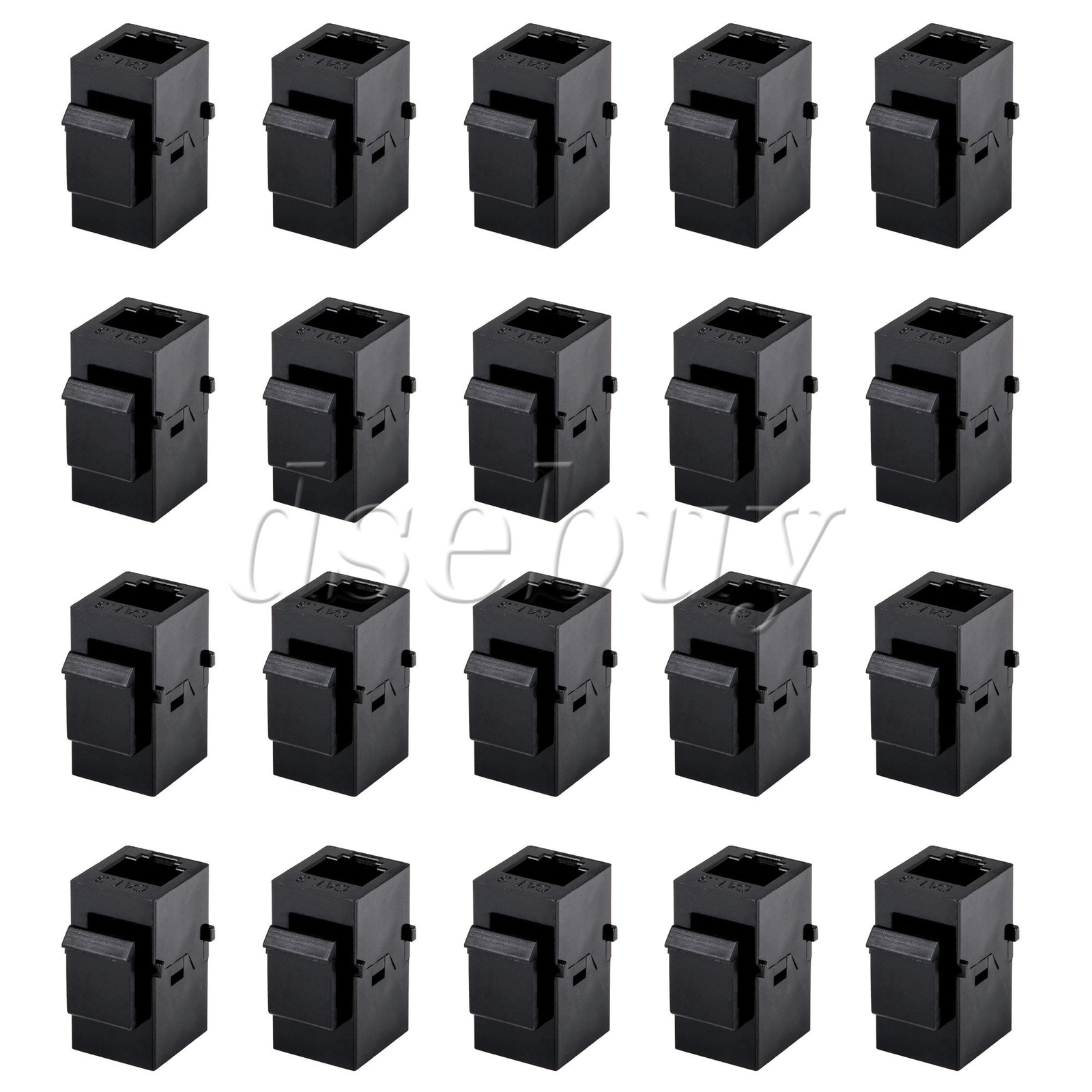 20 Pieces 6P4C Telephone Voice Insert Module Female to Female 27.2x22x16.5mm