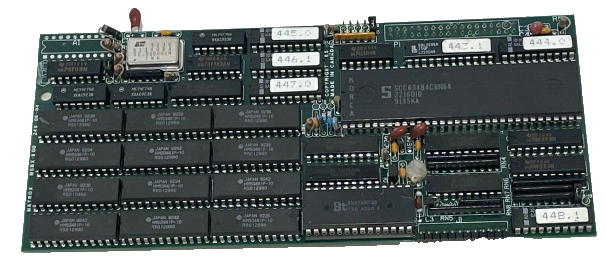 USED Matrox MSBX-900/W Circuit Board