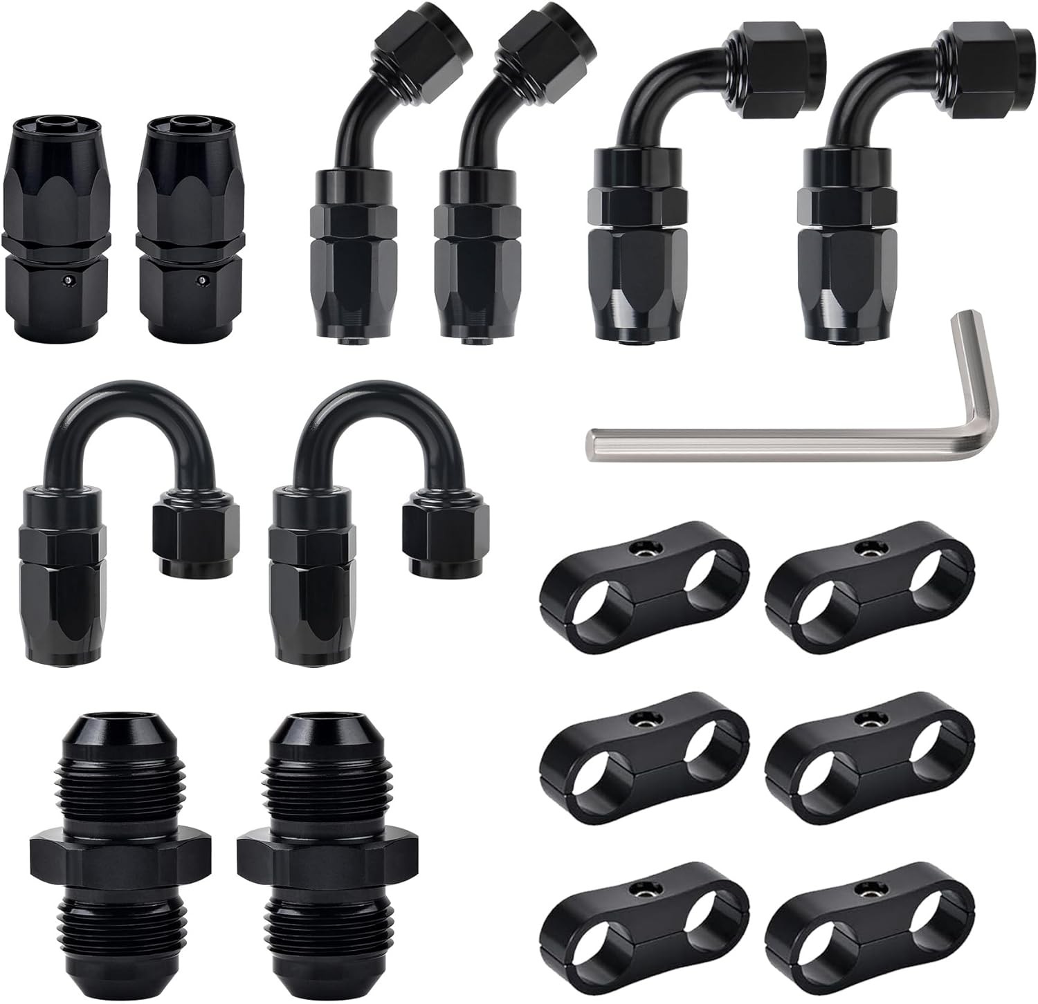 Fuel Hose Fitting AN6 End Kit