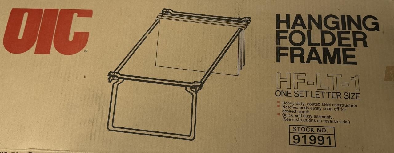 OIC HF-LT-1 Hanging Folder Frame Letter Size 91991