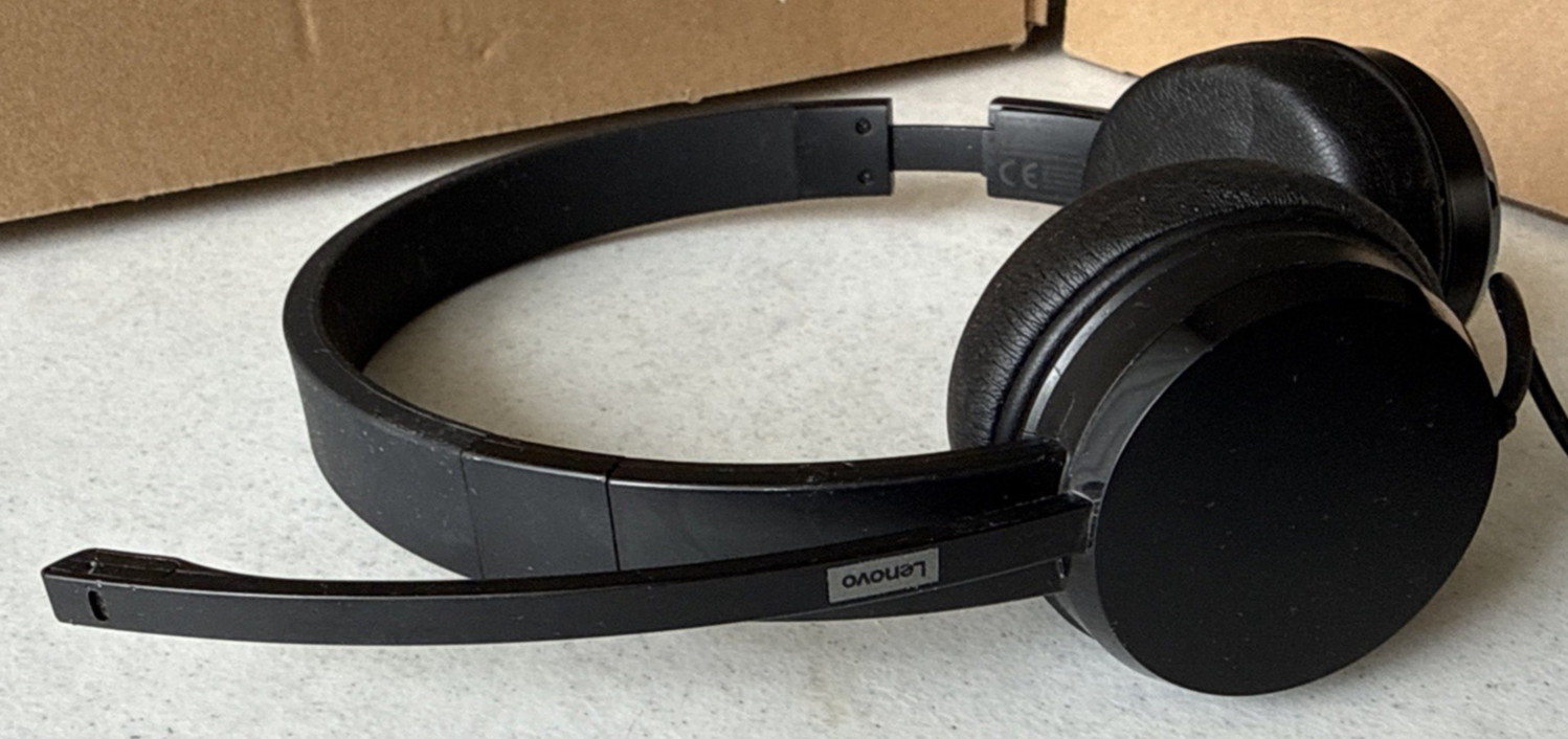 Lenovo 100 Black Stereo USB Headset