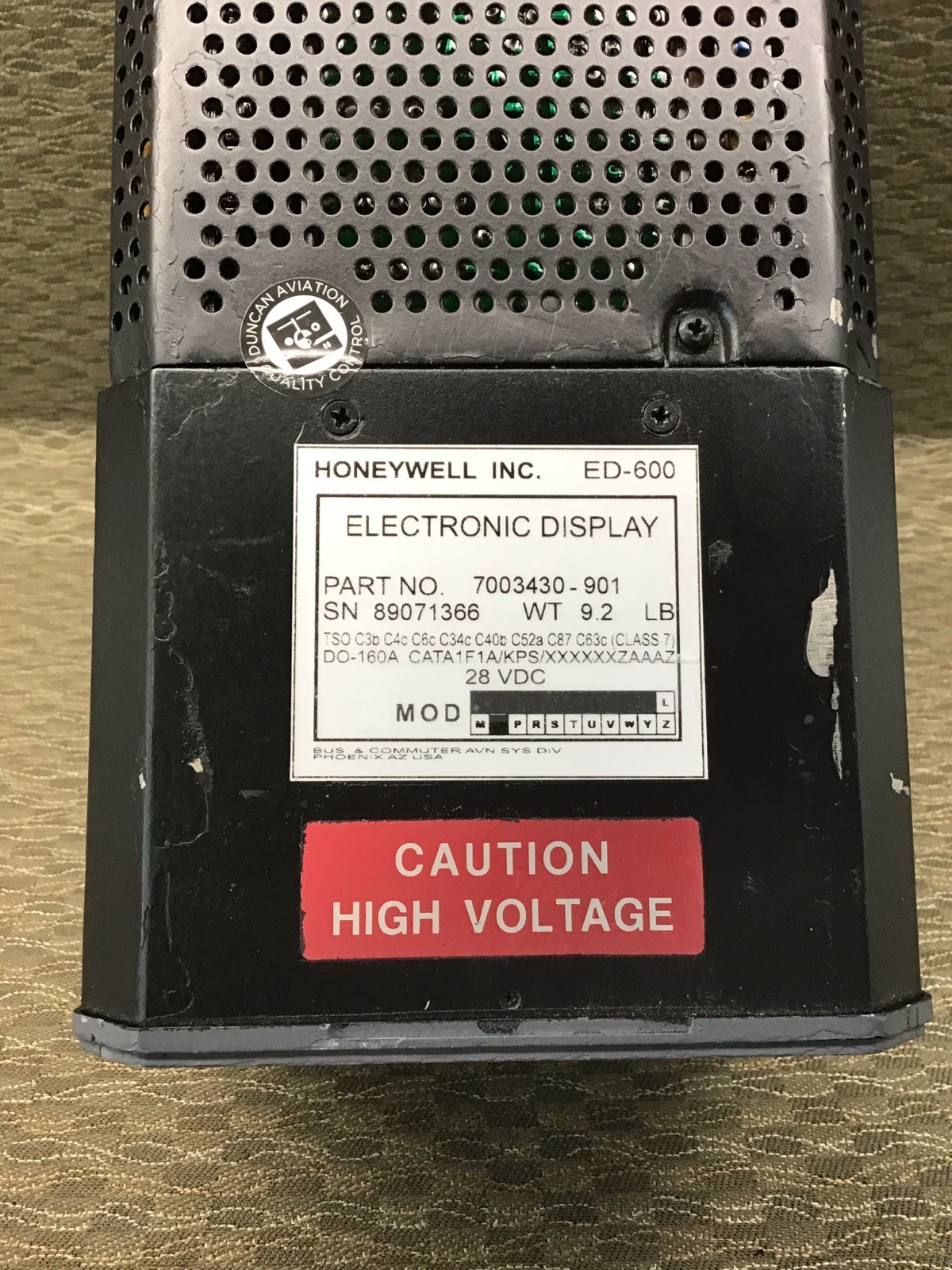ED-600 ELECTRONIC DISPLAY