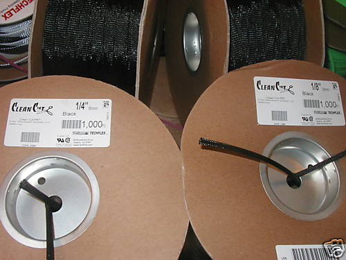 3/8" BRAIDED EXPANDABLE  SLEEVING "CLEAN CUT" 100ft