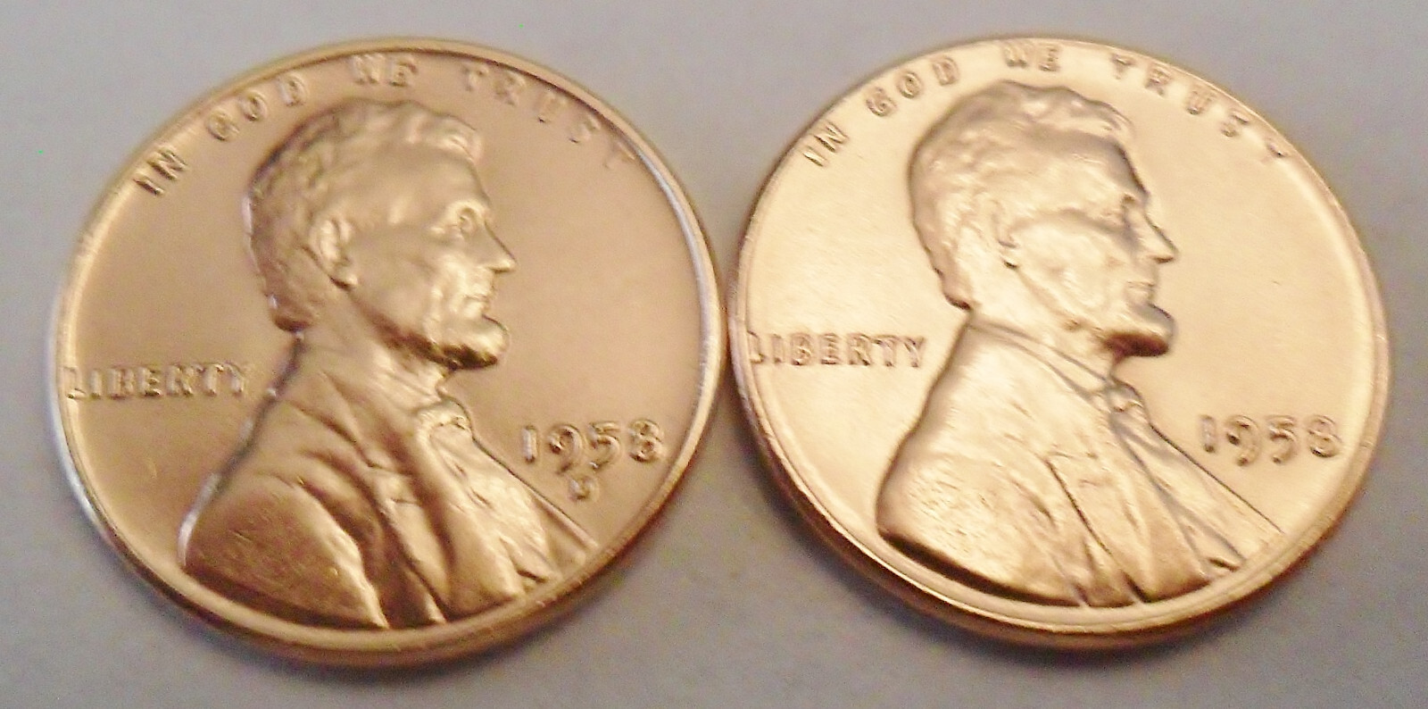 1958 P & D Lincoln Wheat Cent / Penny Coin Set  AVE CIRCULATED **FREE SHIPPING**