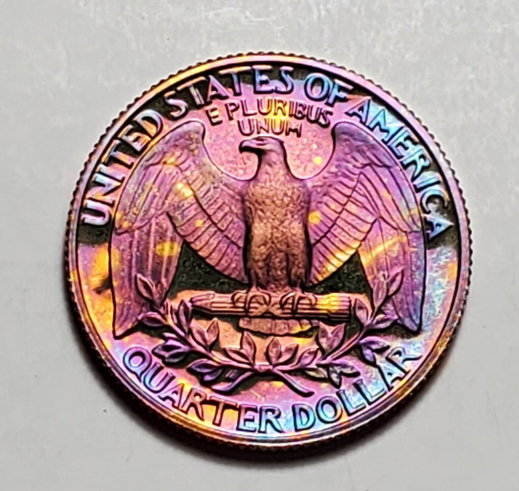 TONED 1981 S WASHINGTON QUARTER PROOF UNC #C2686