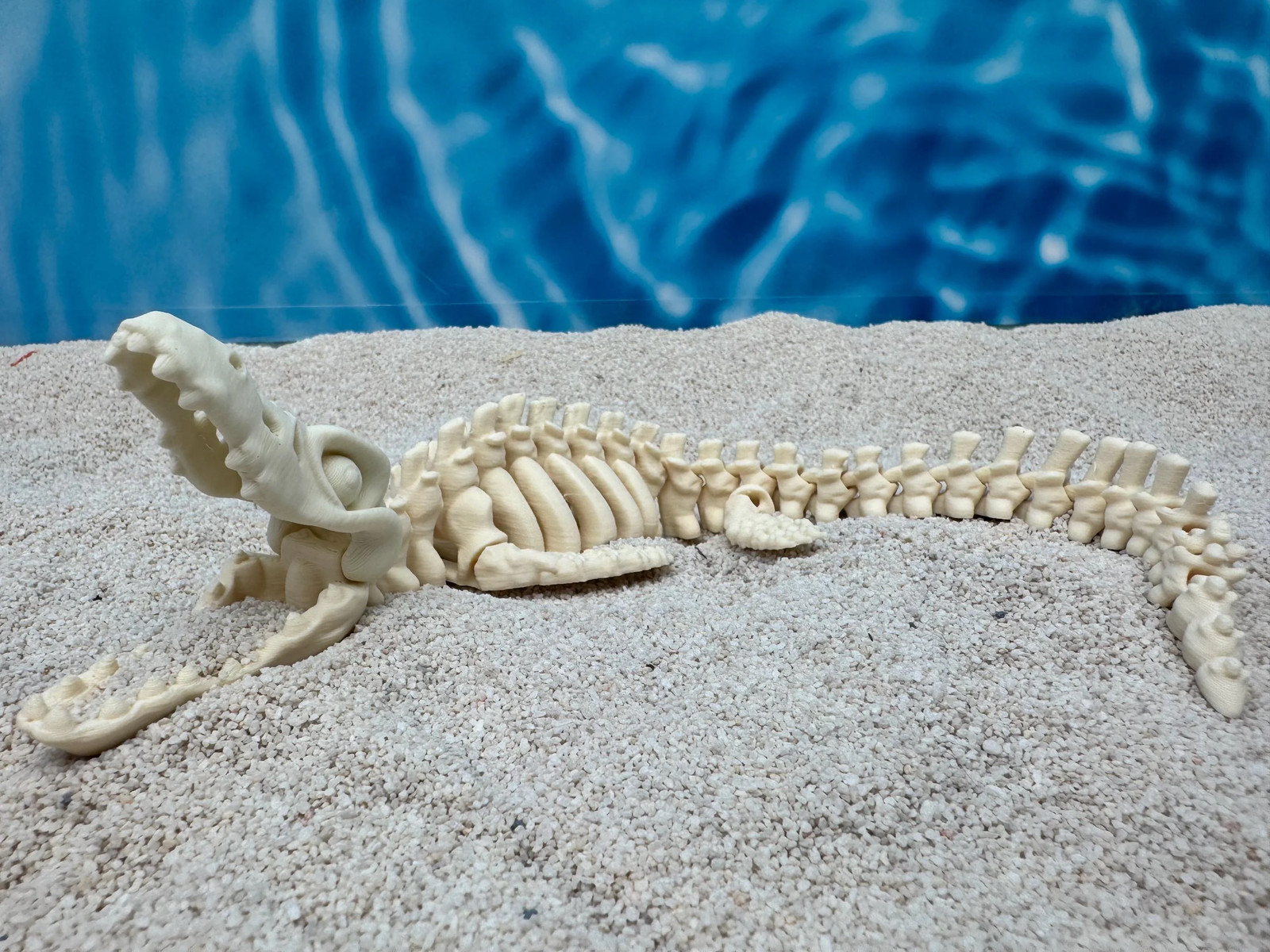 Mosasaur Skeleton Aquarium Decor