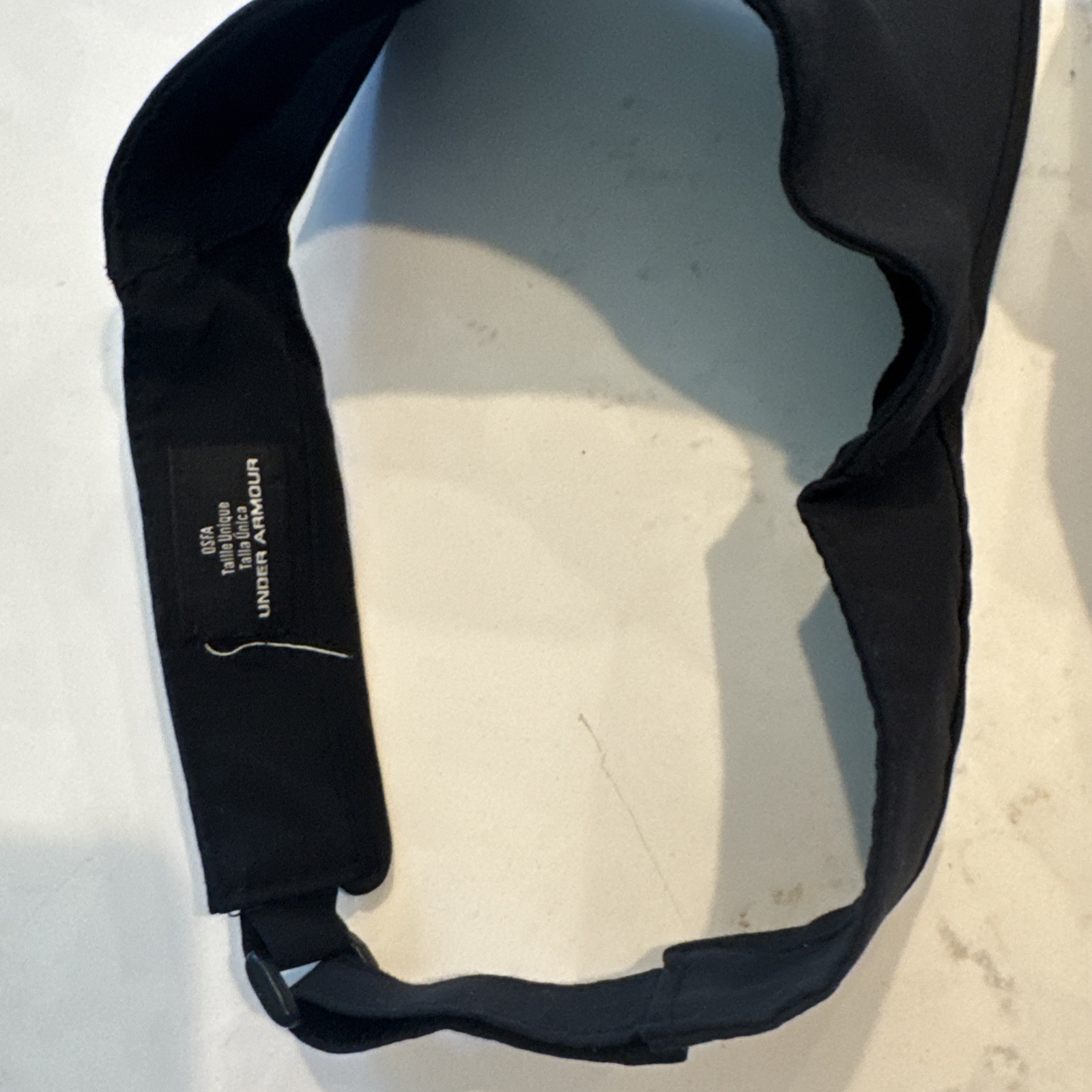 Two UNDER ARMOUR Mens Shadow 3.0 Adjustable/OSFA Visor-Black/Reflective Silver
