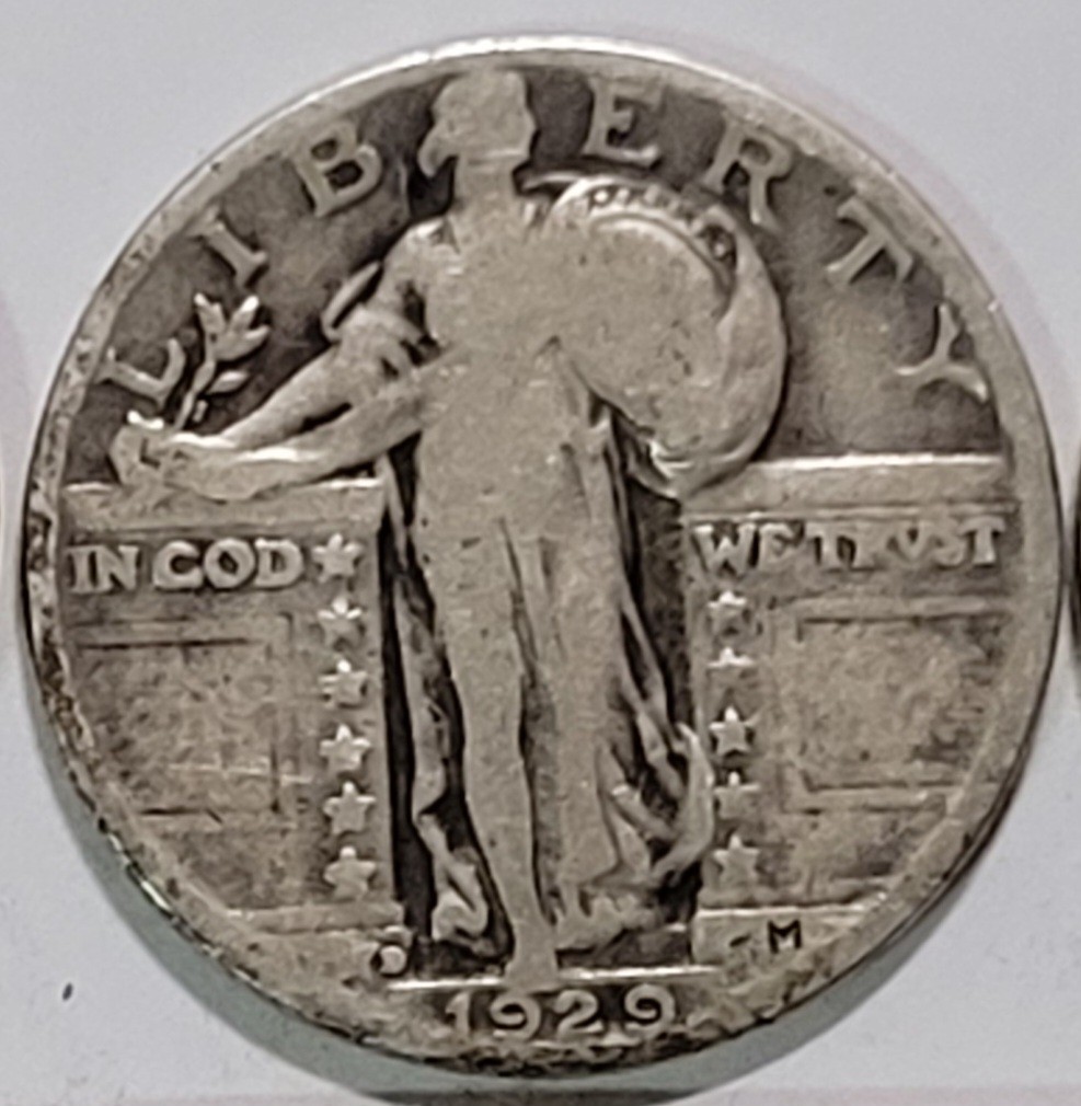 1929-D & 1929-S 25c Nice Original Keys Standing Liberty 90% Silver Quarters