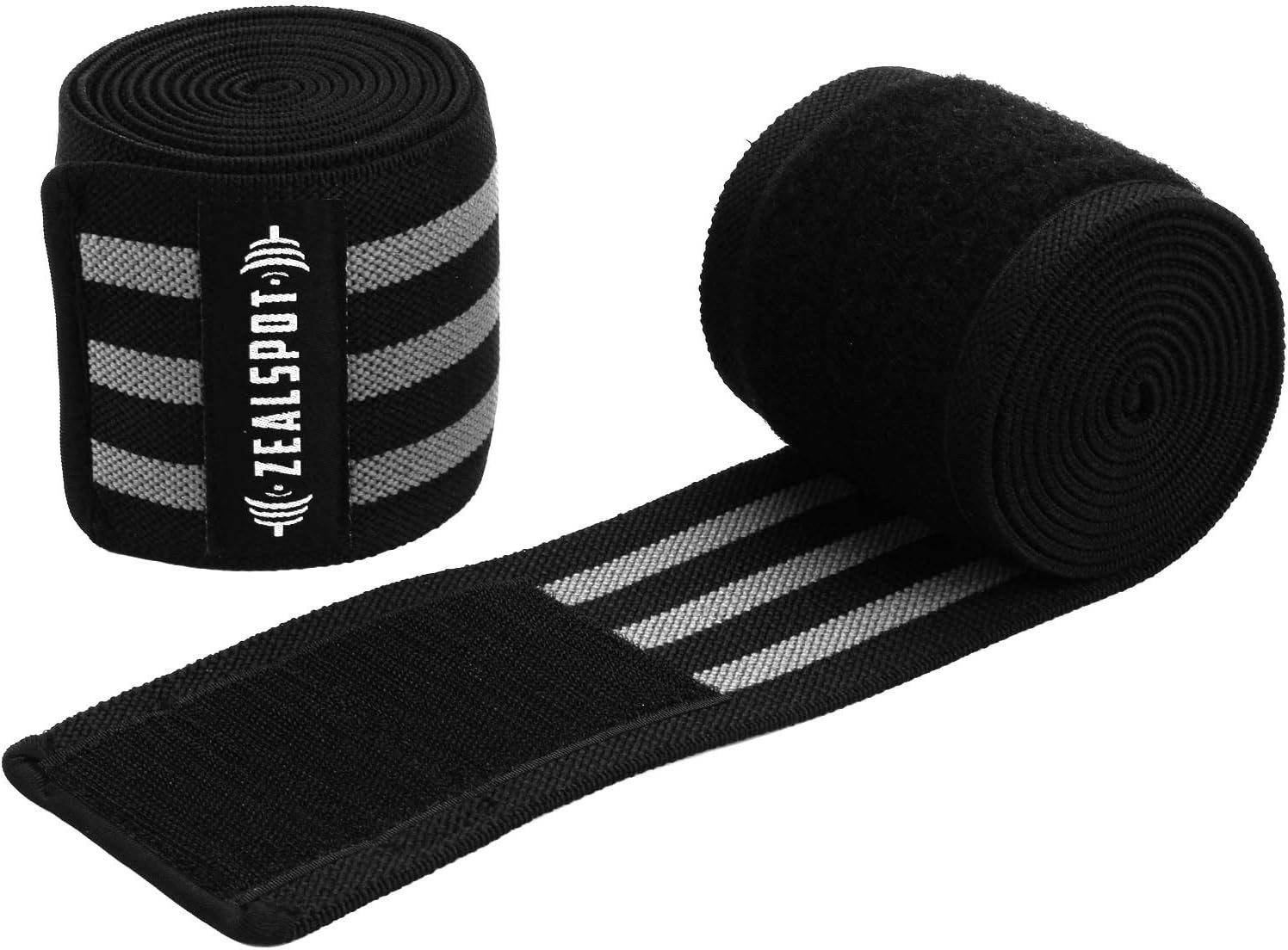 Adjustable 72" Knee Wraps Pair - Compression Support for Weightlifting & Fitness