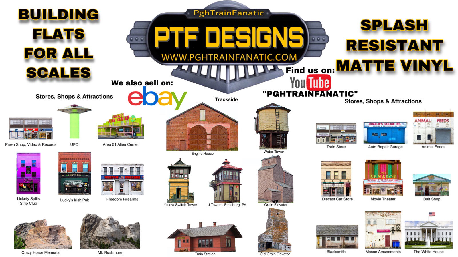 O Scale Trackside #4 Building Flat/Front Warehouse MTH Lionel