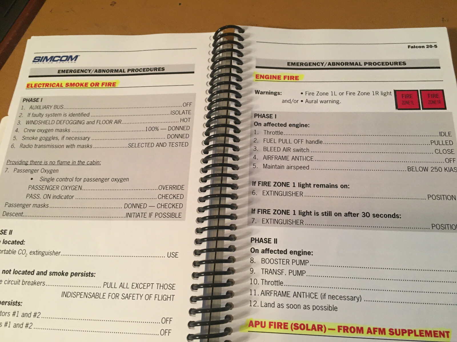 Falcon 20-5 Pilot Operating Handbook