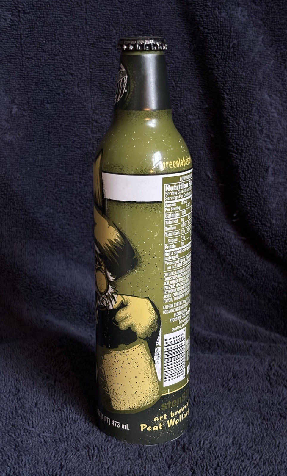 2008 Mountain Dew Bottle Green Label Art- Peat Wollaeger “Billy Hilly” Unopened