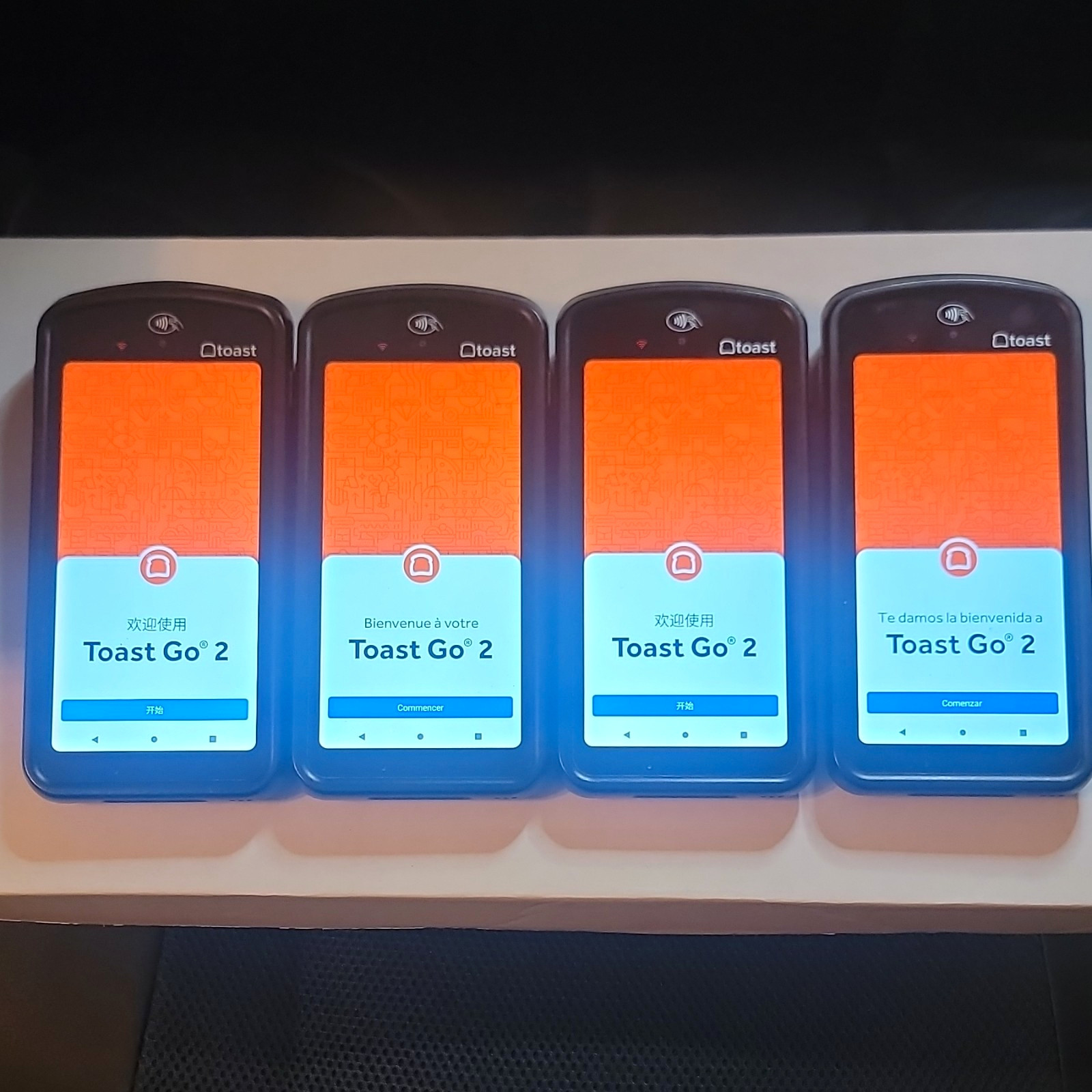 Toast Go 2 Handheld POS Tablet TG200 Lot of (4) W Charging Cables