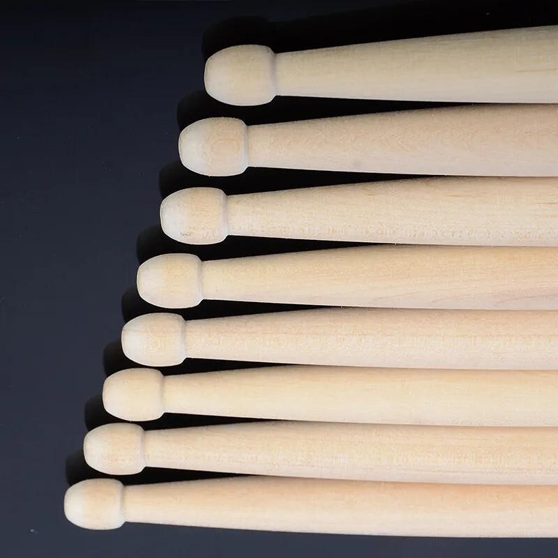 NEW 5-PAIR Maple Birch All-Wood 5A Drumsticks 16" Jazz Rock Music 10 DRUM STICKS