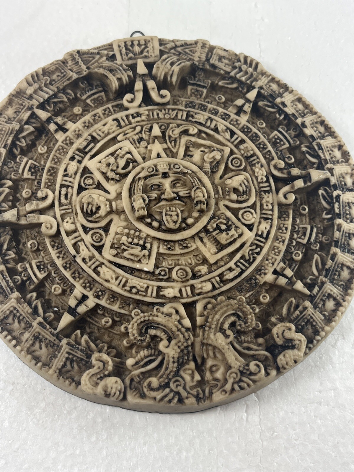 Vintage Mayan Calendar Raised Wall Plaque Chariots Of The Gods Ancient Aliens 7”