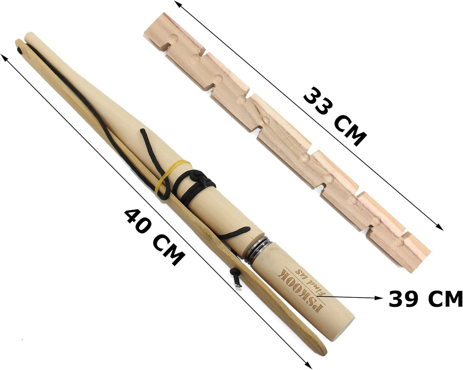 Bow Drill Kit Fire Starter, Primitive Wooden, Friction Fire-Making Tool