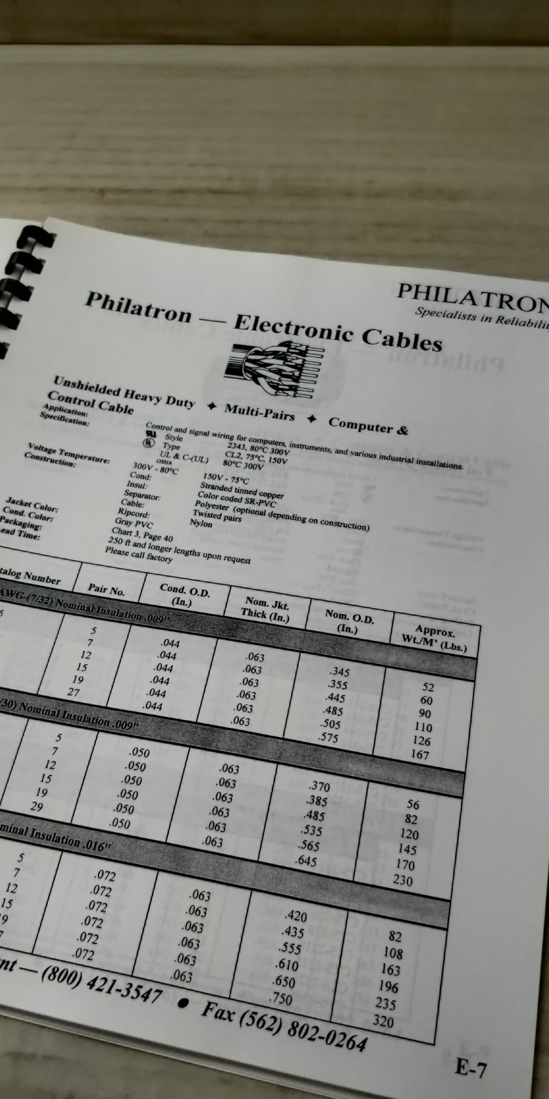 2002 PHILATRON INTERNATIONAL Catalog CABLE & CORD c6
