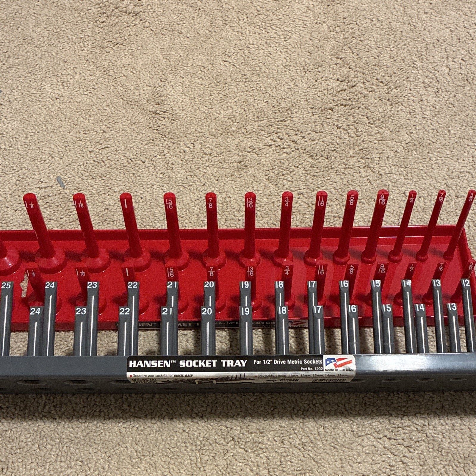Hansen Socket/Wrench Tool Organizer Lot