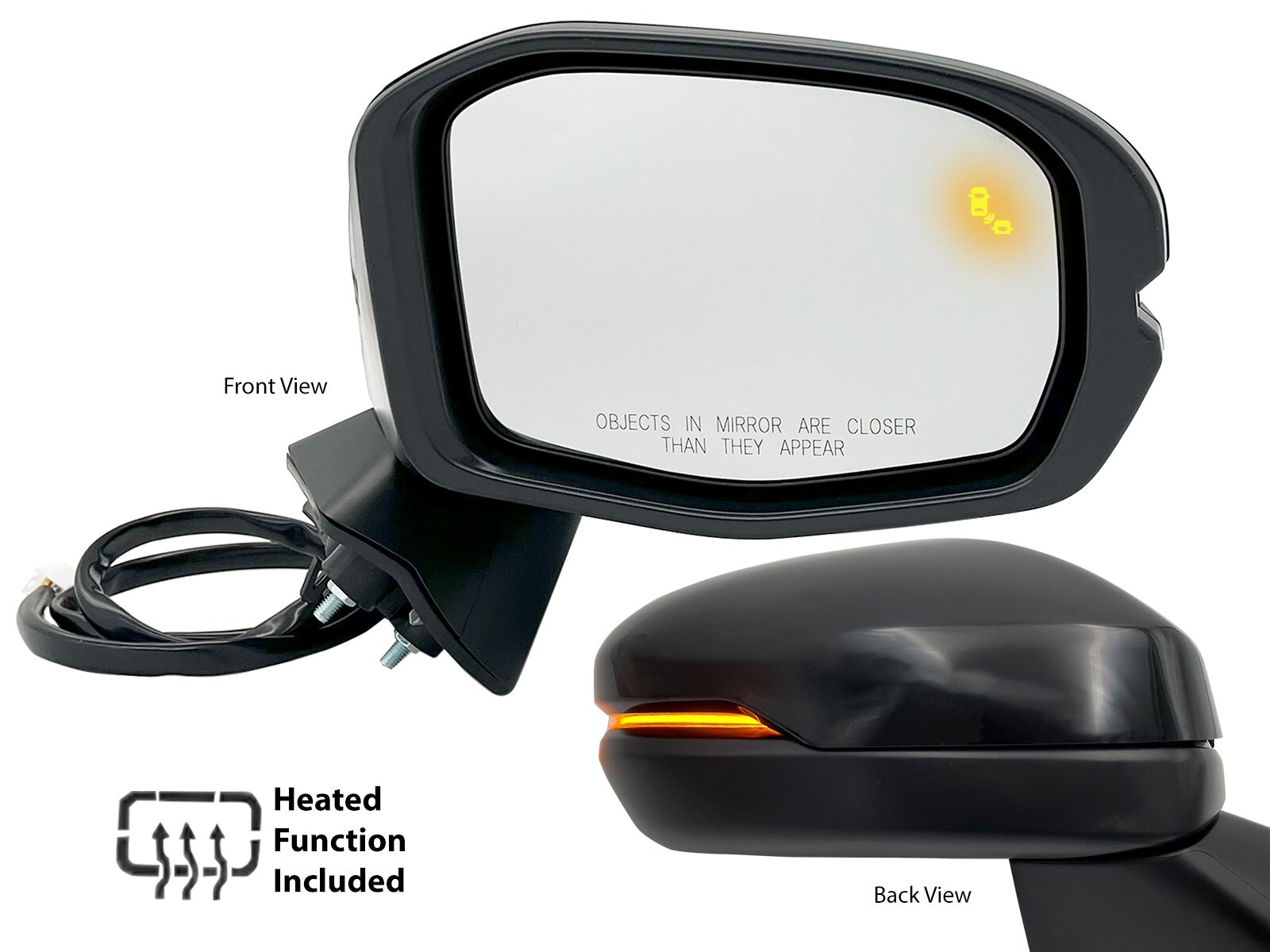 Door Mirror Blind Spot Detection Signal for 2023-2025 Honda HR-V Passenger Side
