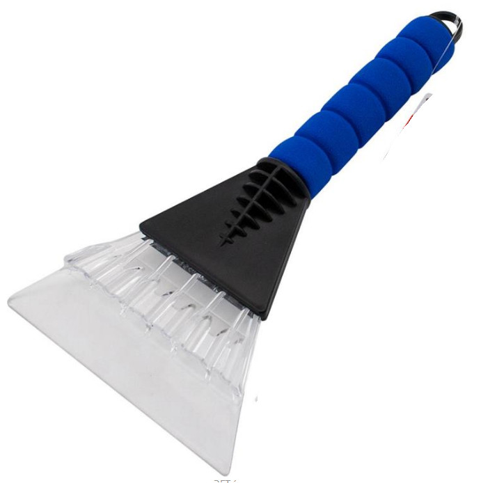 New Blue/Black/Red Clear Blade Ice Scraper Soft Handle Grip Weather Resistant !