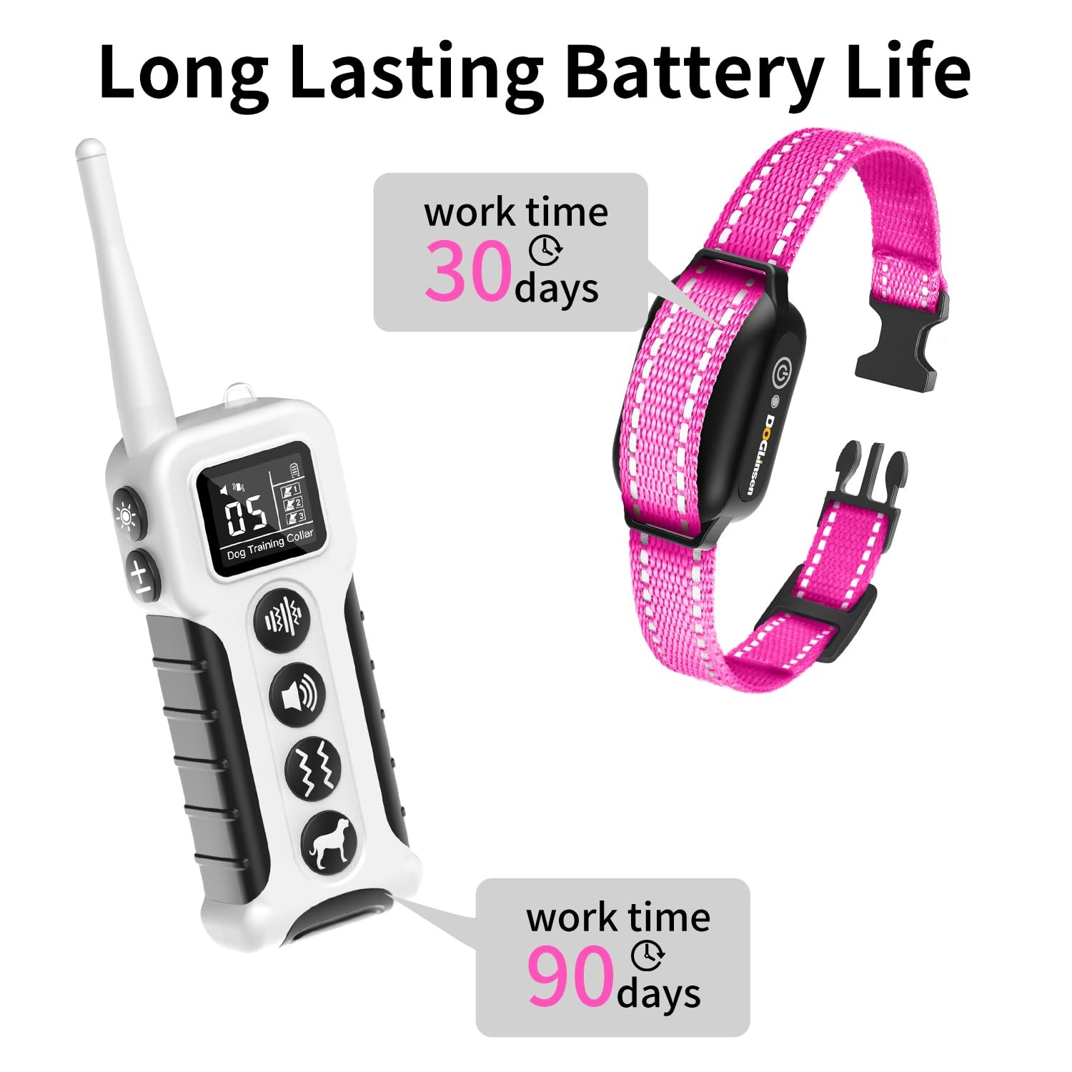 No Shock Dog Training Collar with Remote 3300ft Range