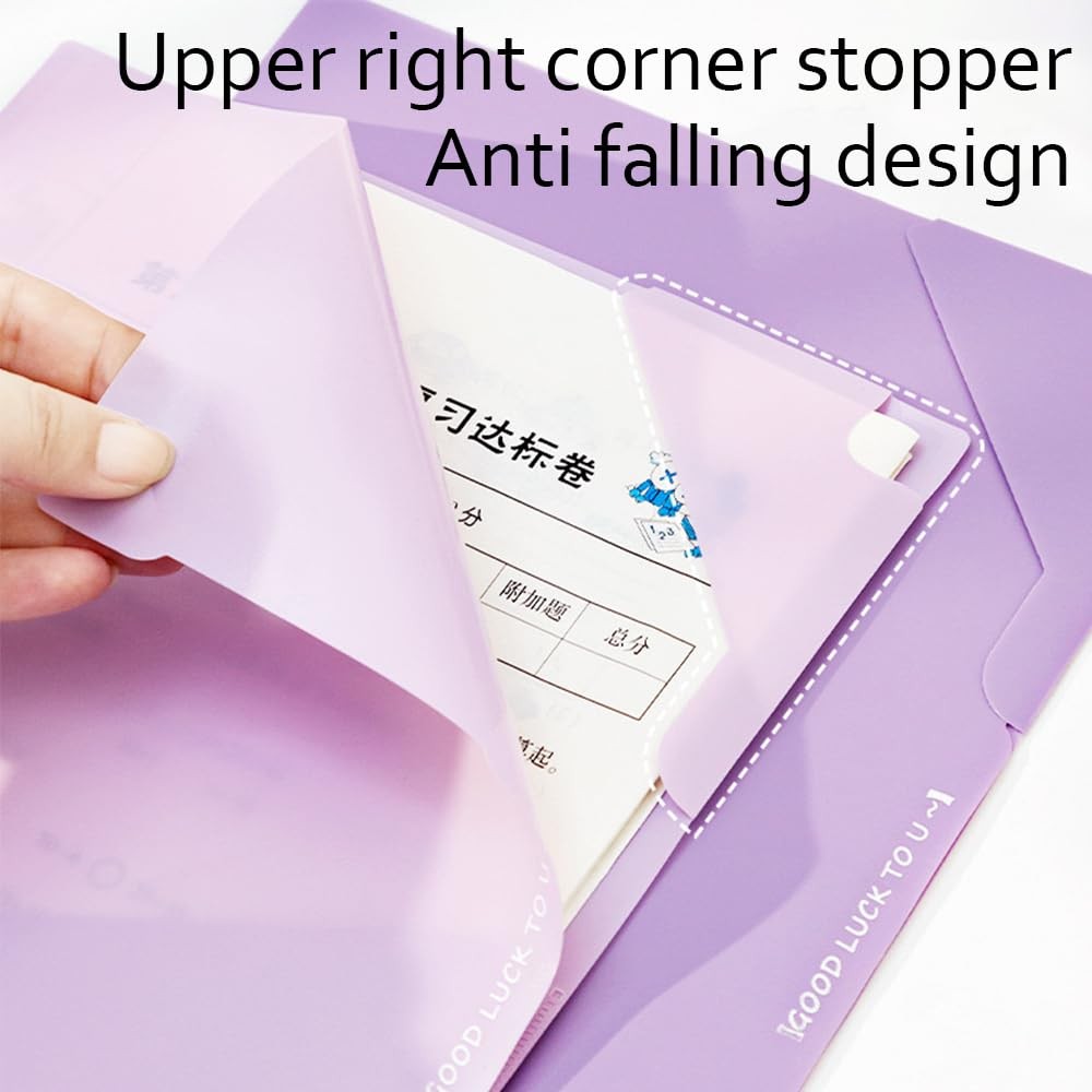 Plastic Folders Sleeves,Gradient Colors Project Pockets Plastic Sleeves,Docum...