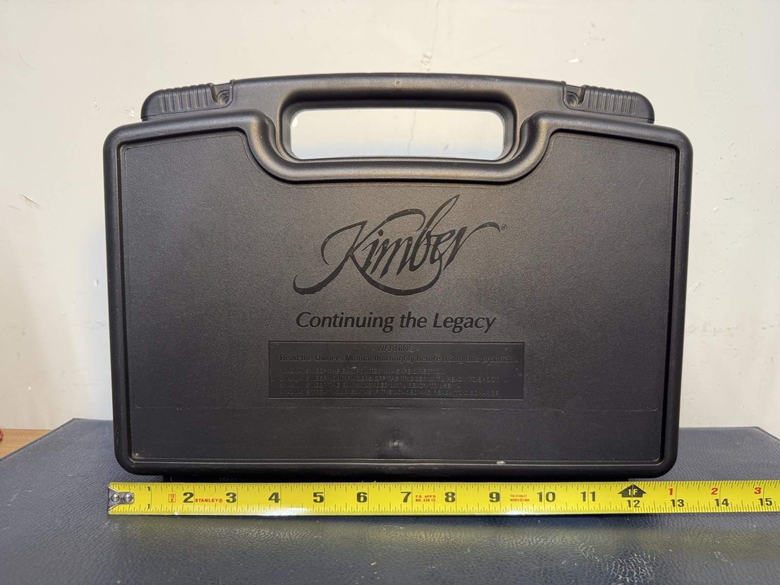 Kimber Model Stainless II 1911 Pistol Factory Hard Case Black Box No Foam OEM 45