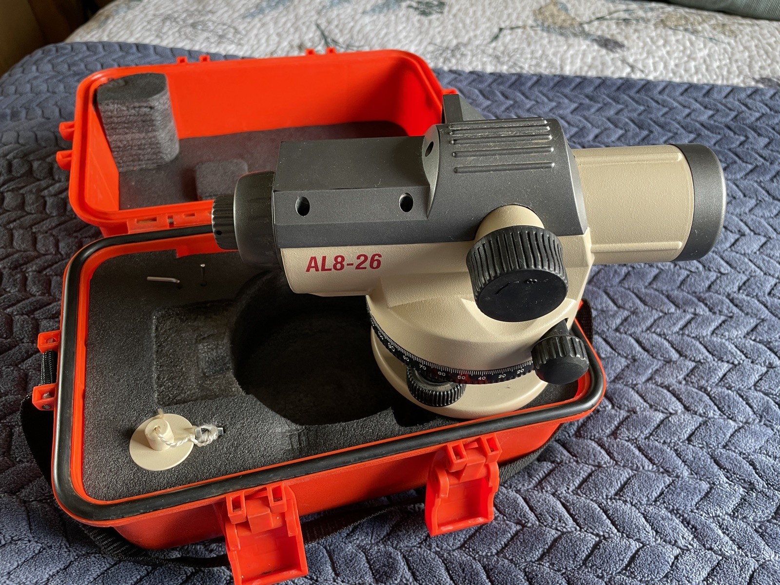David White AL8-26 Automatic Level For Surveying Construction w Case accessories