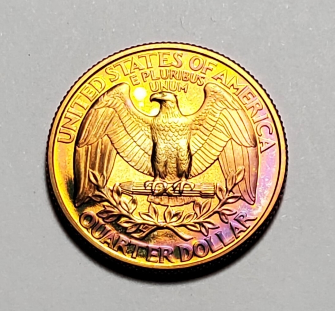 TONED 1996 S WASHINGTON QUARTER CLAD PROOF UNC #C1736