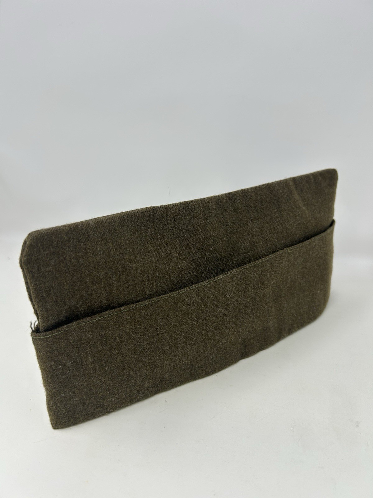 Green 100% Wool Army Garrison Hat Cap R-6943 (Size 7 1/4)