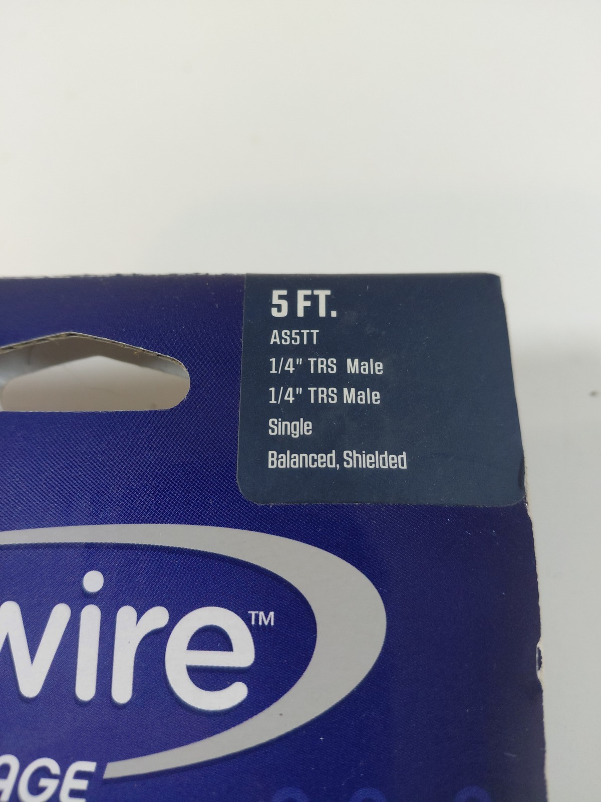 Livewire Advantage 5 FT 1/4" TRS Male Balanced Shielded Interconnect Audio Cable