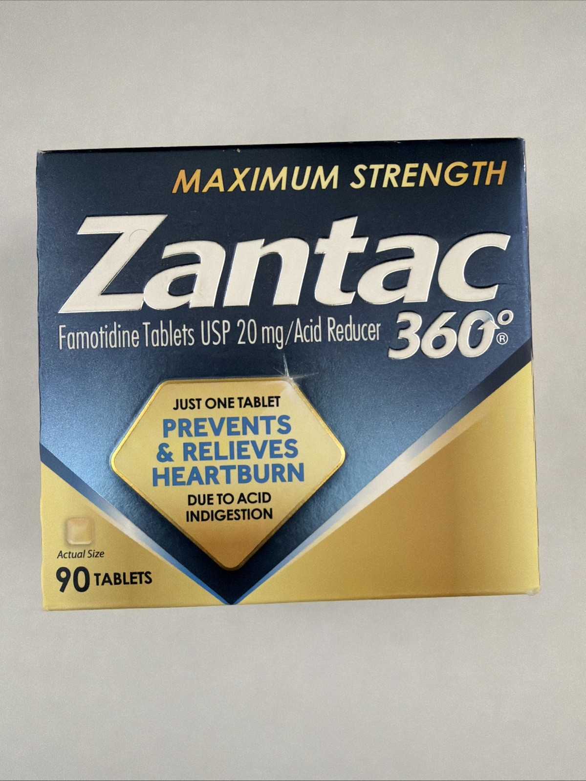 ZANTAC 360 Maximum Strength Acid Reducer (90 Count Box) Exp 2027+