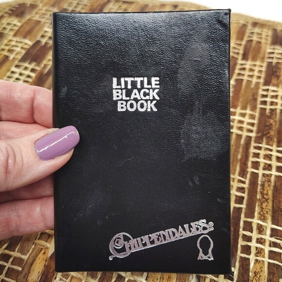 Chippendales Little Black Book 1982 Novelty Adult Humor Gag Gift Address Book
