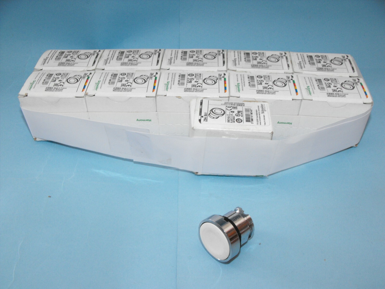 Schneider Electric.TELEMECANIQUE.ZB4 BA1. Push Button Cap White.(Lot11pcs).NEW