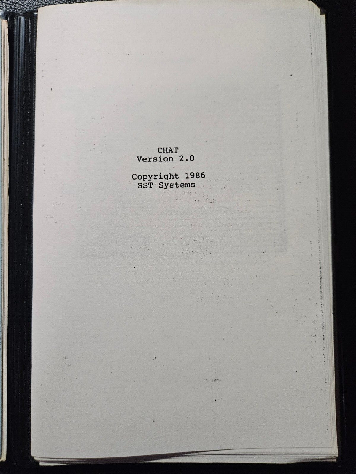 NS CHAT by SST SYSTEMS for ATARI ST