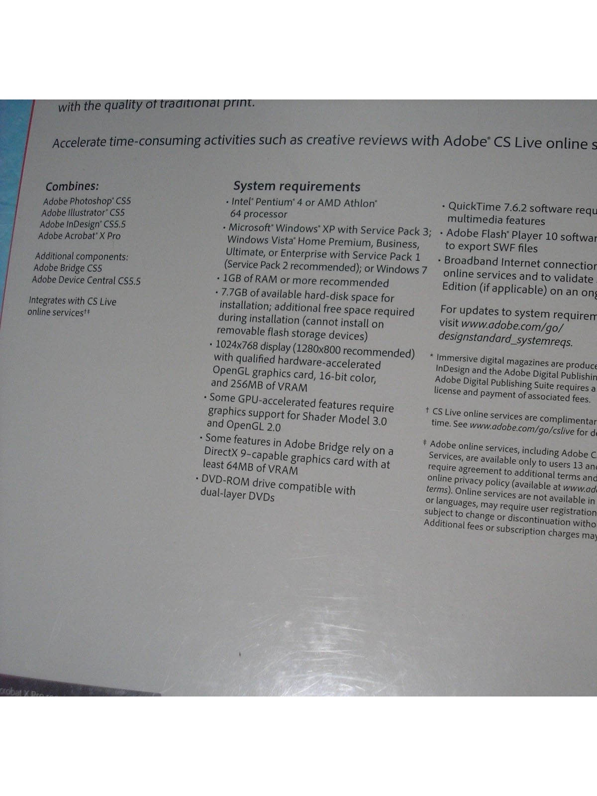 Adobe Creative Suite 5.5 CS5.5 Design Standard Good For 2 Windows PCs=SEALED BOX