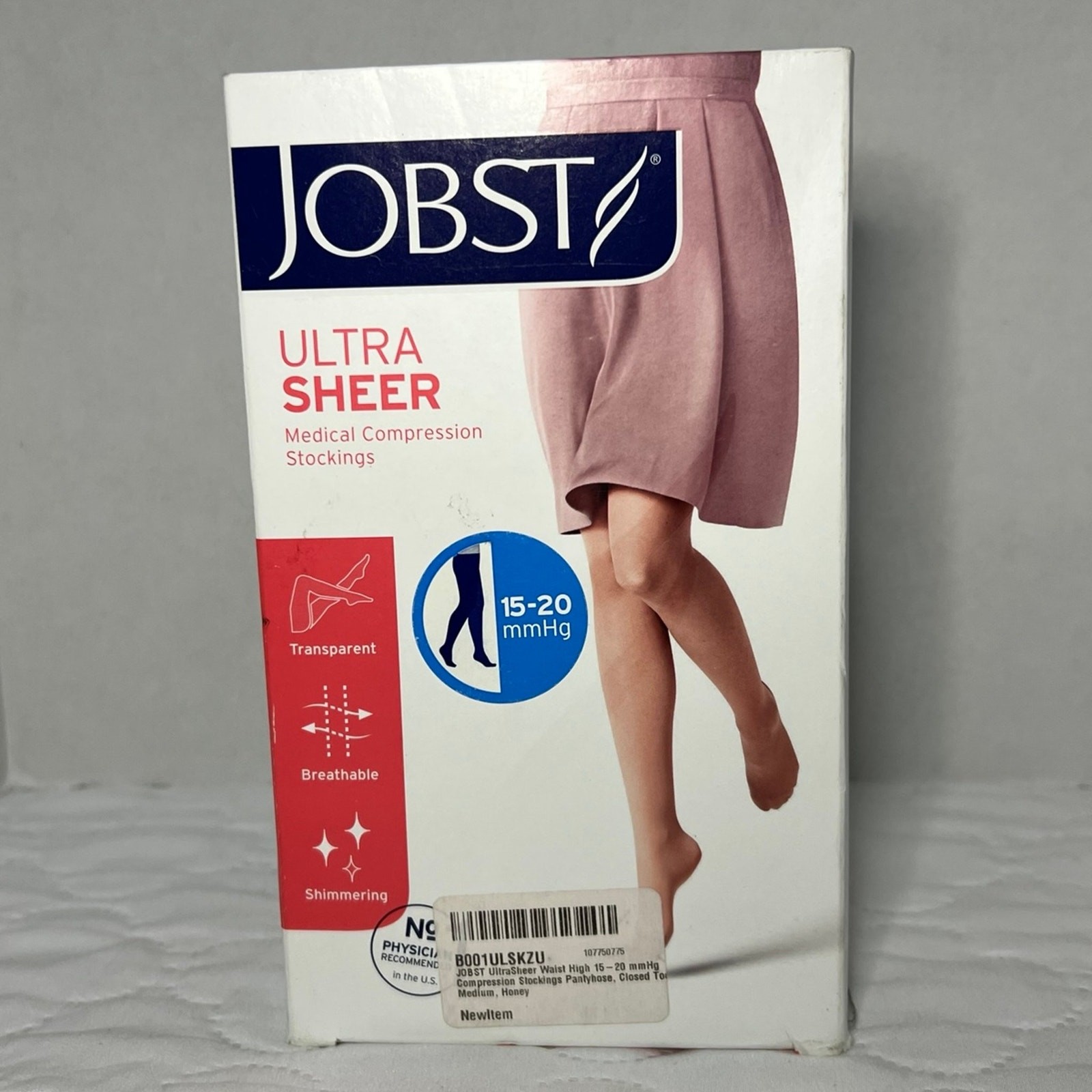 Jobst JOBST UltraSheer Pantyhose, CT, 15-20mmHg (Size: M) honey