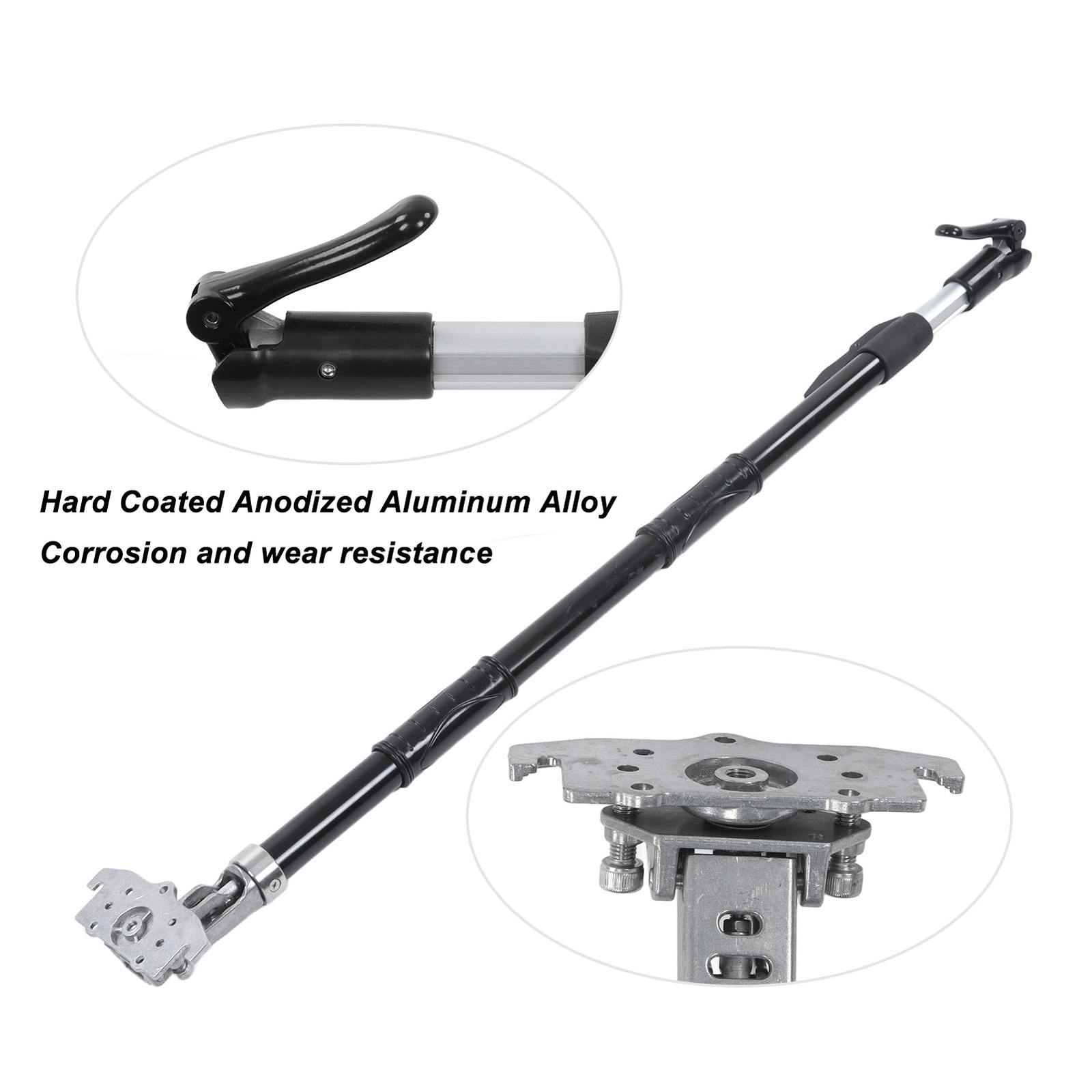 Retractable Flat Box Handle Adjustable Anodized Aluminum Wallboard Box Handle