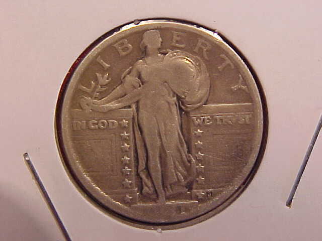 1921 STANDING LIBERTY QUARTER - WEAK DATE - F - SEE PICS! - (X872)