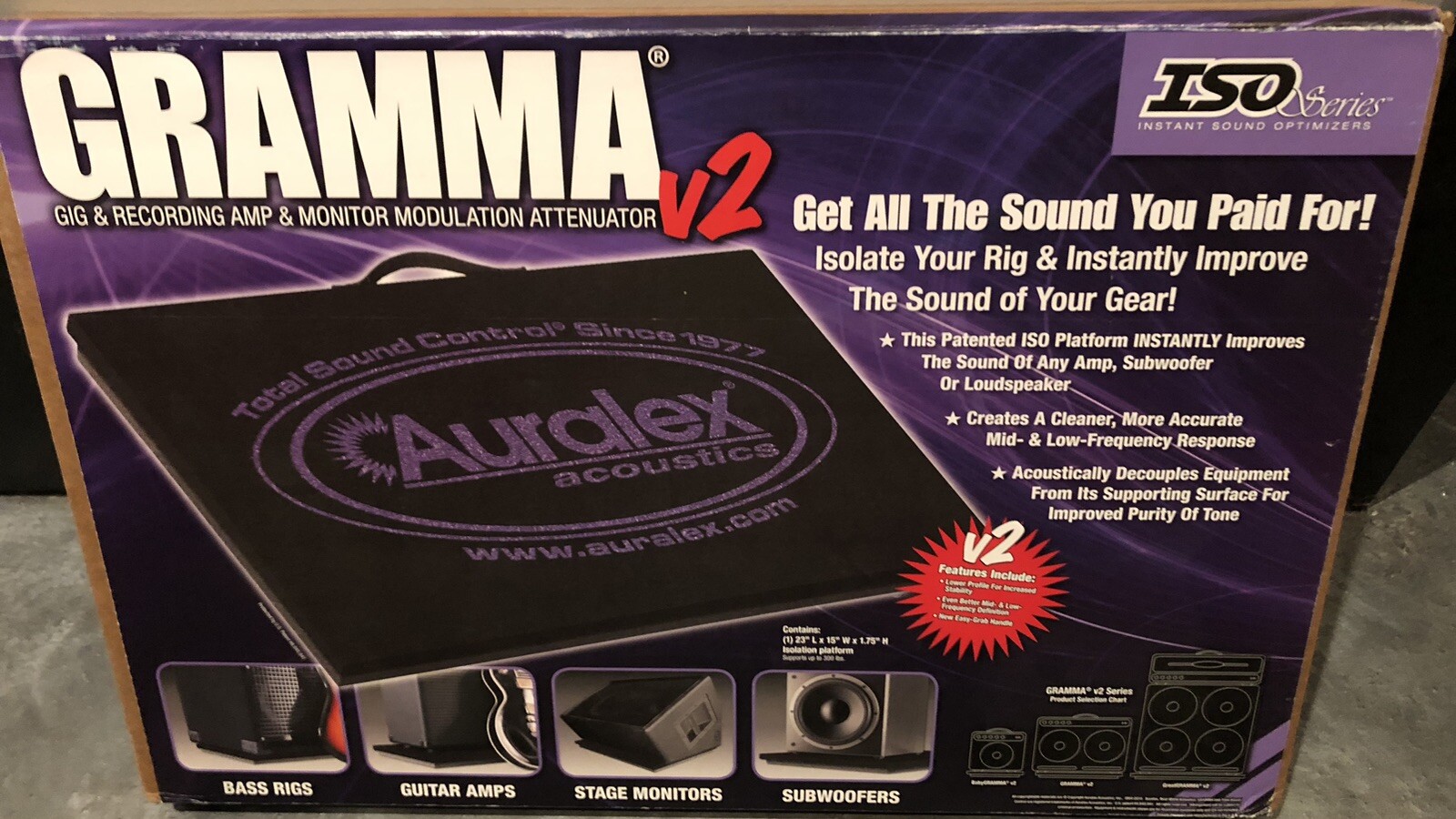 Auralex GRAMMA v2 Isolation Riser