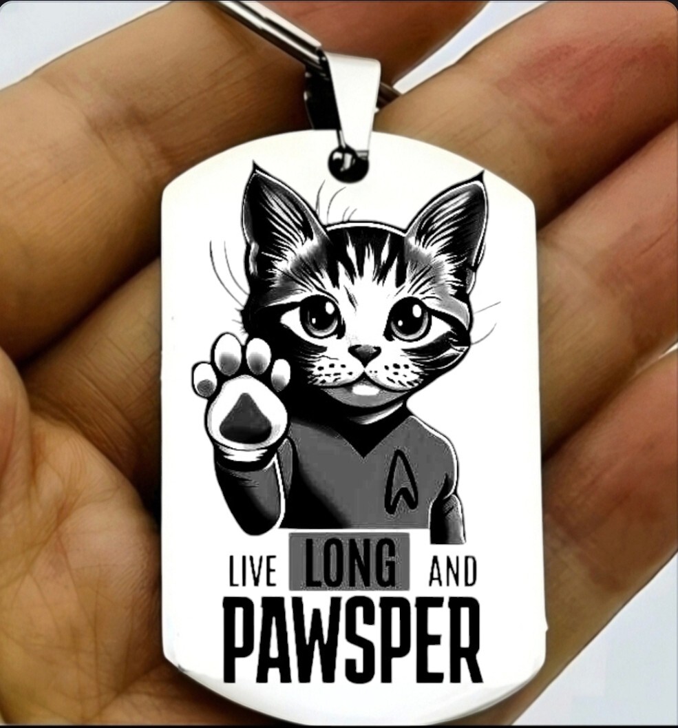 Kitty Cat Love Long Pawsper Hot Cute Keychain