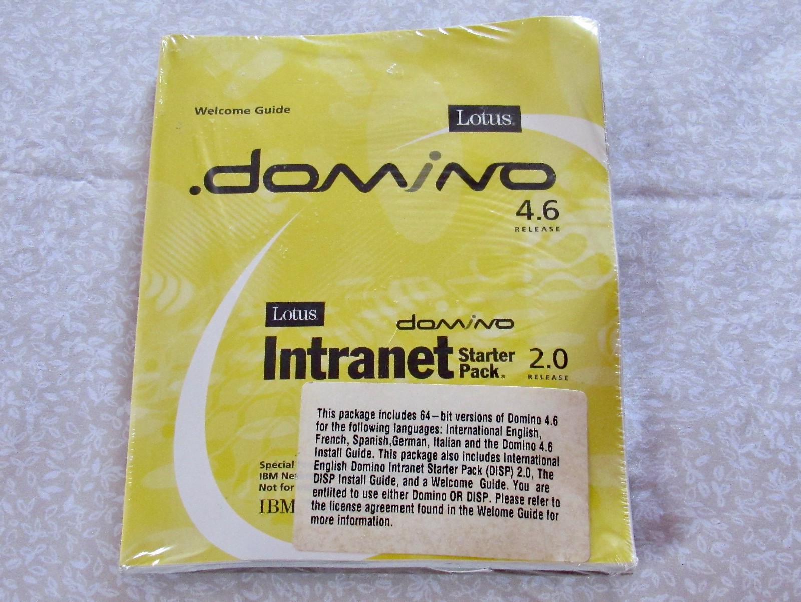 Factory Sealed Vintage IBM Lotus Domino Starter Pack