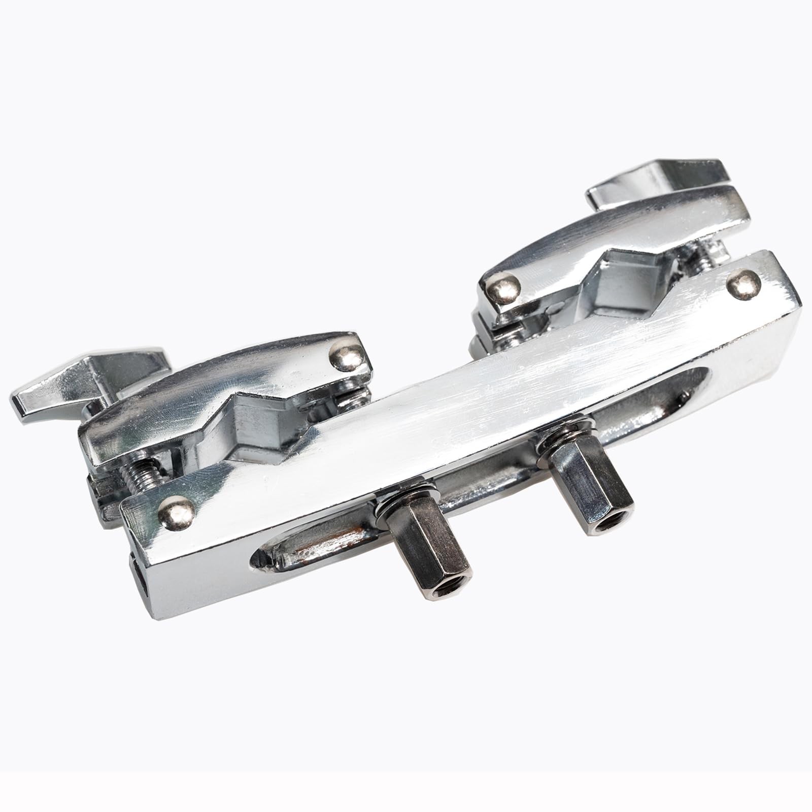 Silver Cymbal Stand Multi-Clamp Drum Mount Holder Adjustable Quick Release
