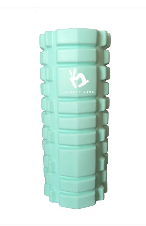 Mighty Buns Mint Foam Roller Exercise Roll Athletic Workout Gym Training Therapy