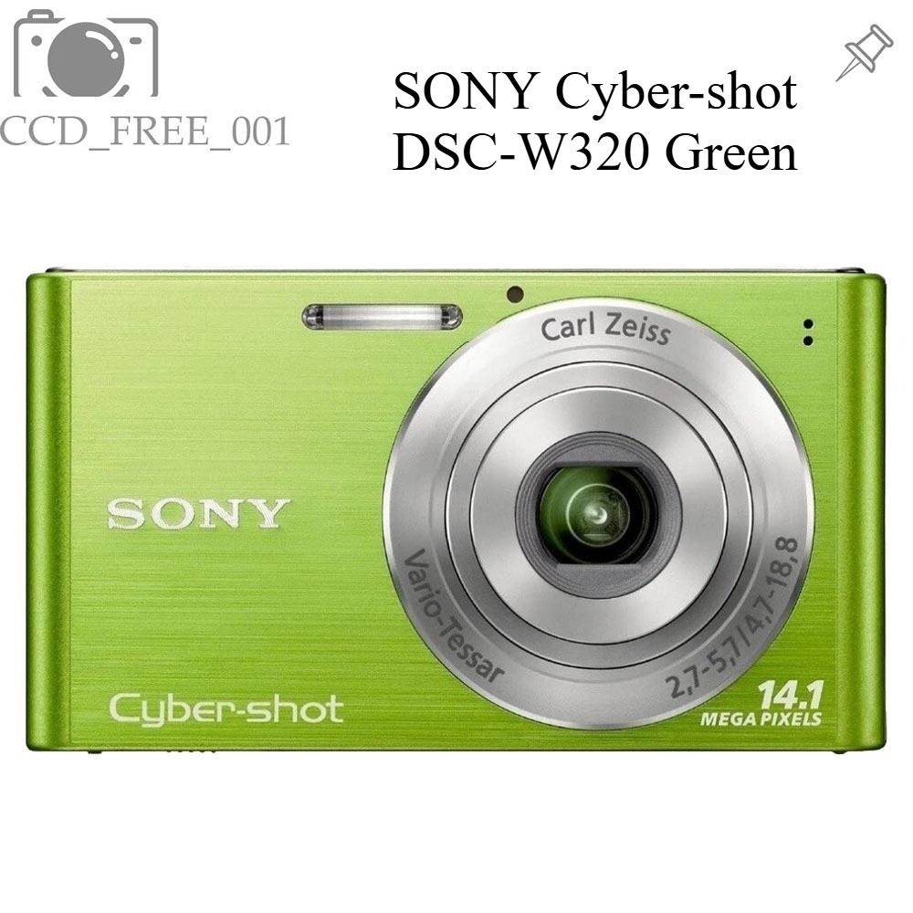 SONY Cyber-shot DSC-W320 Digital Cameras 14.1MP 4x Optical Zoom Green