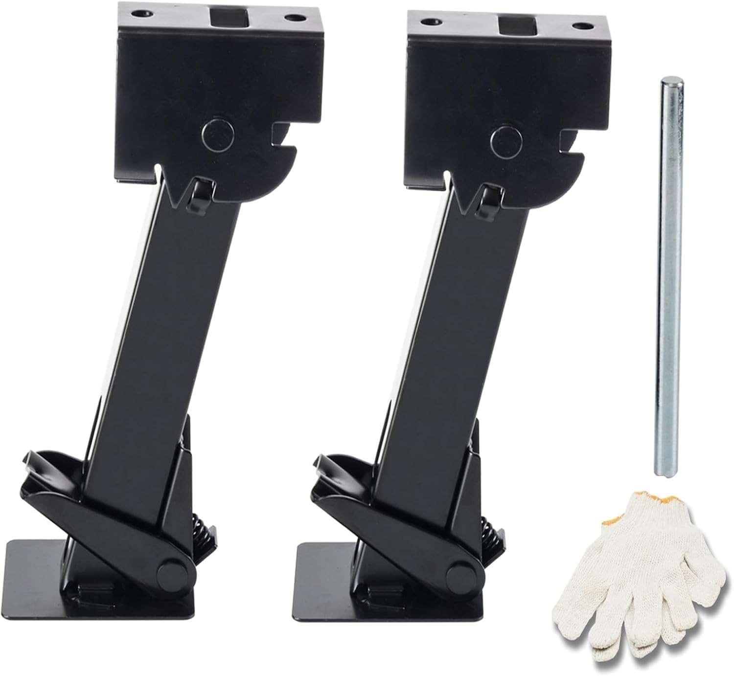 Set of 2 Trailer Stabilizer Leveling Jacks Folding Telescoping Legs for T