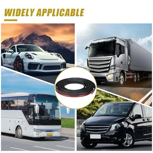 Rubber Seal Strip for Car Front Windshield, 1.7M/ 5.6Ft Cuttable Windshield