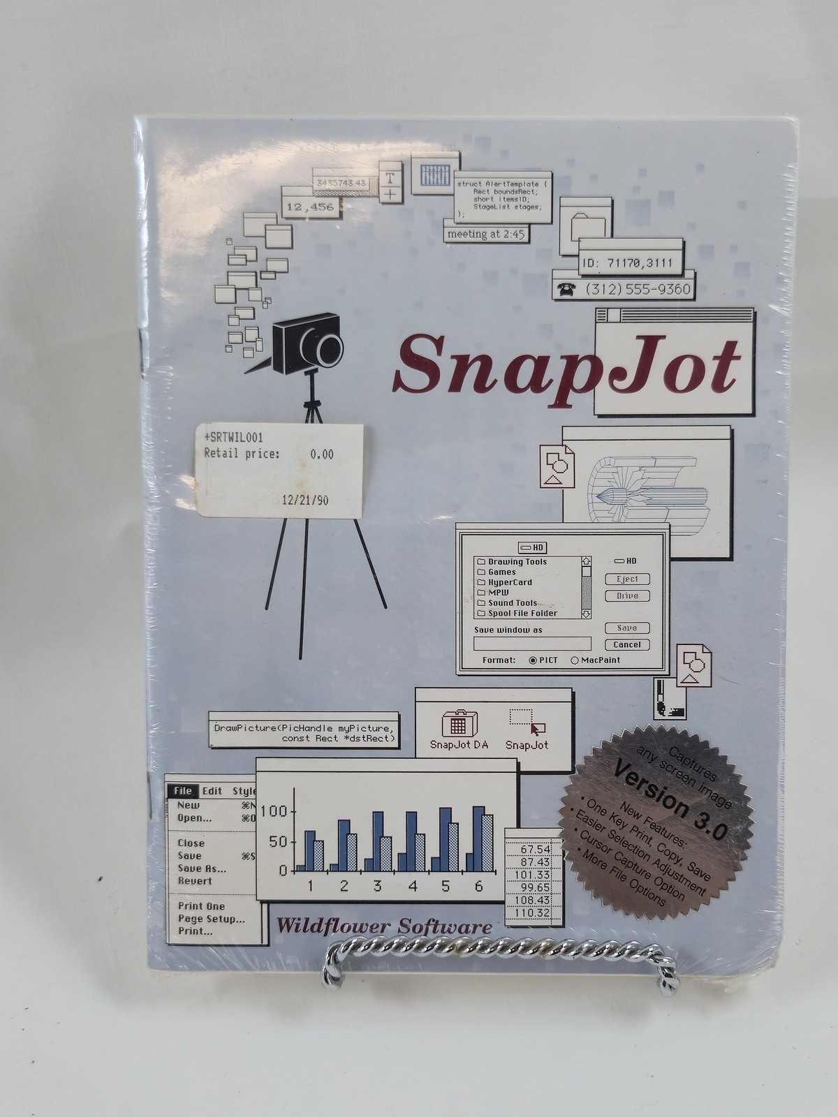 SnapJot Version 3.0 Macintosh Screen Capture Utility Software Wildflower